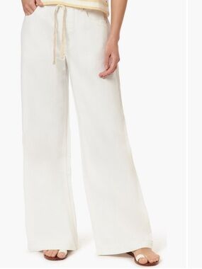 Sold Scotch & Soda Cream Wide-Leg Drawstring jeans